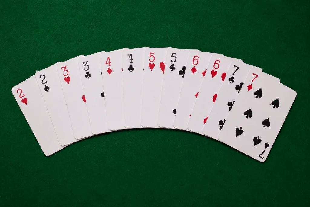 A safe Nil hand made up entirely of low cards with only a couple of small spades
